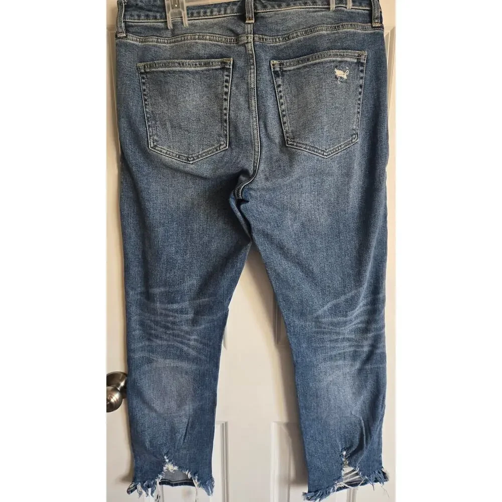 LIVERPOOL Los Angeles 'The Girlfriend" Straight Leg Blue Jeans 30/10 - Picture 8 of 12